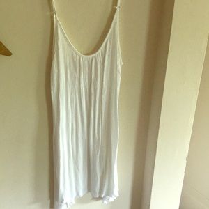 White swim coverup